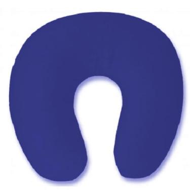 Imagem de Almofada de Pescoço Ergonômica para Viagem – Travesseiro Protetor para Leitura e Descanso (Azul)