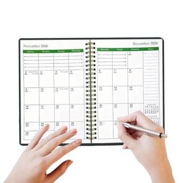 Imagem de Agenda mensal 2026-2028 | Calendário 2026-2028, agenda de cadernos para escola, faculdade, negócios, escritório, casa, trabalho, planejamento e organização eficientes