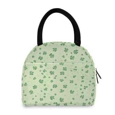 Imagem de GUIJI Lancheira térmica Fresh Clover, lancheira reutilizável à prova de vazamento para mulheres e homens, lancheira térmica para trabalho e viagens