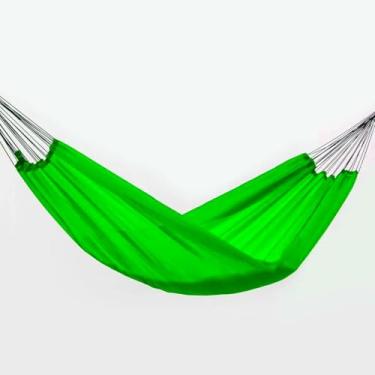 Imagem de Rede de Dormir e Descanso Nylon Garimpeira, Camping, Pesca, Selva, lazer (Verde Limão)