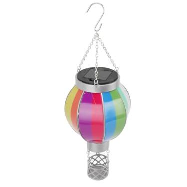 Imagem de Alomejor Lanterna Solar Suspensa, Lanterna de Balão de Ar Quente, Luz Externa Com Chama Cintilante, Lâmpada Decorativa de Jardim para Parede, Varanda, Quintal, Cerca