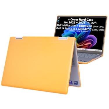 Imagem de mCover Capa compatível apenas com laptop Windows 2025-2026 14 polegadas Dell 14 Plus 2 em 1 DB04250 / DB04255 (Não serve para nenhum outro modelo Dell) - laranja