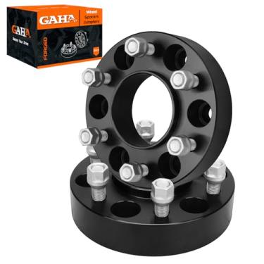 Imagem de GAHA 2 peças 6 x 135 mm espaçadores de roda centrados 3,8 cm de espessura 87,1 mm furo do cubo M14x1,5 pinos