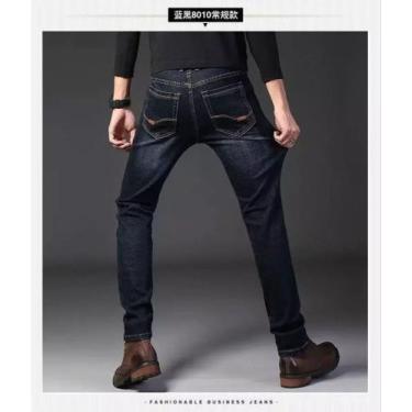 Imagem de Calça Jeans Moderna Resistente Slim Fit - Preston, Preto, 42