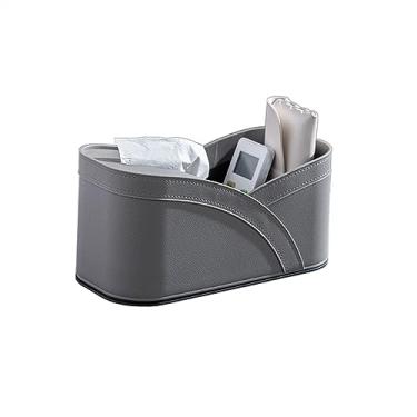 Imagem de Caixa de toalhas Caixa de tecido multifuncional, caixa armazenamento criativa com controle remoto para casa, sala estar, mesa jantar, guardanapo, gaveta papel Organizador para Home(Gray)