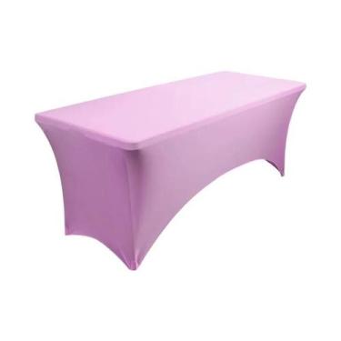 Imagem de Capa De Mesa De Spandex Elástica 4FT-10FT, Resistente a Rugas, Lavável
