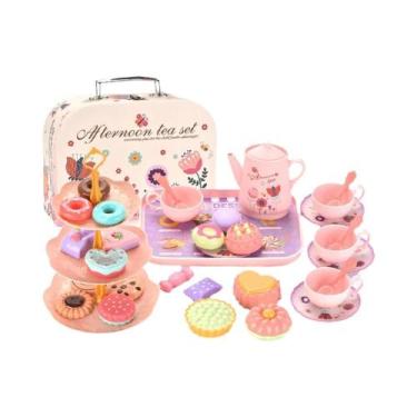 Imagem de Conjunto De Chá Para Brincar De Faz De Conta Para Meninas, Brinquedo D