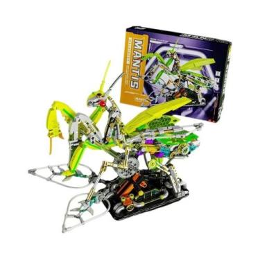 Imagem de Blocos De Montar Mecânicos DIY Para Crianças: Modelo De Animal Mantis,