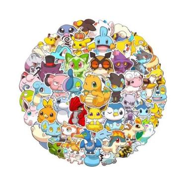 Imagem de Adesivos De Anime Pokémon Fofos 50PCS Decalques DIY Para Skateboard, T