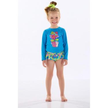 Imagem de Biquíni Infantil Poliéster FPS +50 Up Baby, Azul, 8