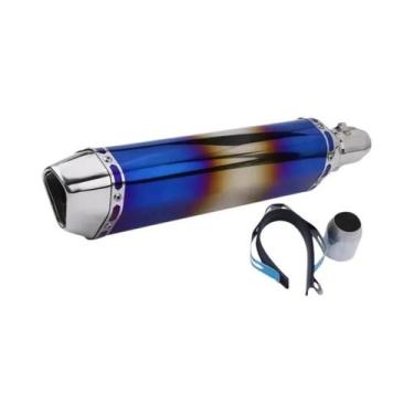 Imagem de Escapamento Universal De 38-51mm Para Motocicletas, ATV E Motos De Rua