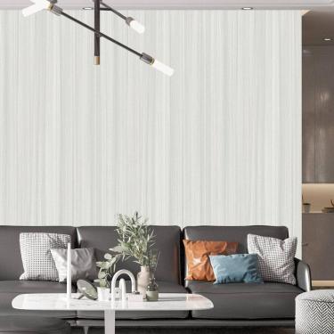 Imagem de Papel De Parede Adesivo Madeira Cinza Claro - 3,0M