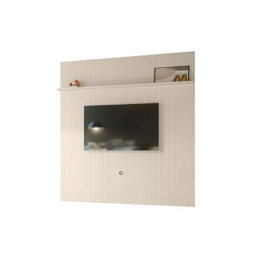 Imagem de Painel Piso-Teto New Guaporé para TV até 75 com Prateleira Off White Liberty Móveis