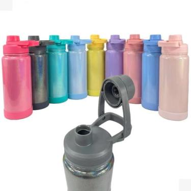 Imagem de Garrafa Termica 800mL com Glitter Mantém 7 horas gelado - BELLA VITA G