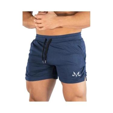 Imagem de Shorts De Ginástica Masculinos De Secagem Rápida Em Malha Verão 2024 C
