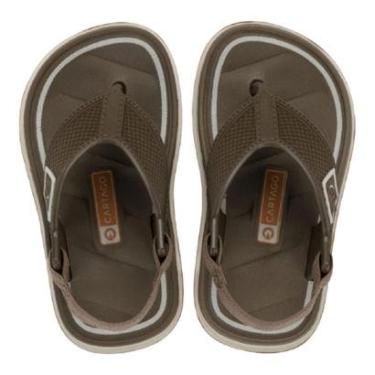 Imagem de Chinelo Infantil Menino Cartago Malaga Sport II Marrom-Masculino