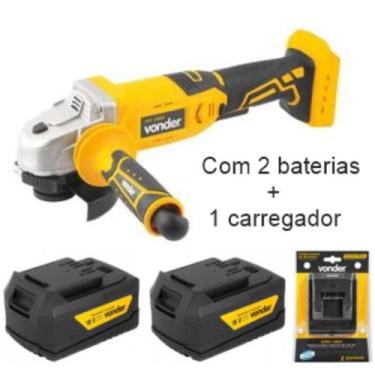 Imagem de Esmerilhadeira 4.1/2 c/ 2 baterias 4.0Ah 18V IEV 1808 VONDER