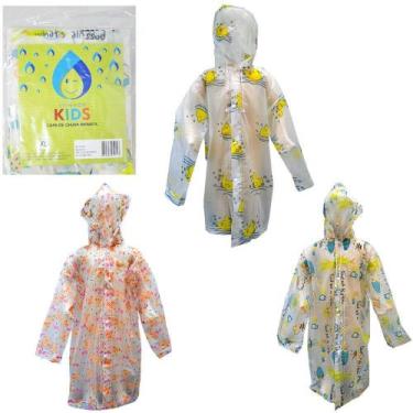 Imagem de Capa de chuva infantil de eva m/g/gg com botao estampas sortidas - YIN