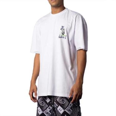 Imagem de Camiseta Lost Arrested Joker SM25 Masculina Branco, Branco, M