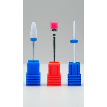 Imagem de Kit 3 Brocas Unhas Gel + Limpeza Cerâmica - Congratulations Store