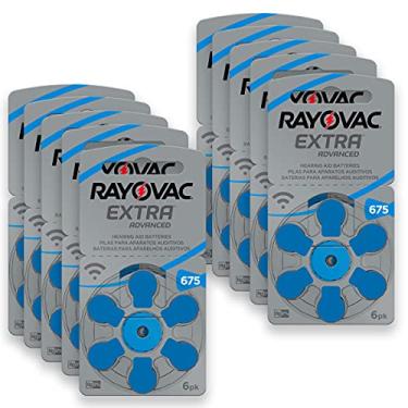 Imagem de Pilha Auditiva 675 Rayovac Bateria Pr44 kit 60 unidades