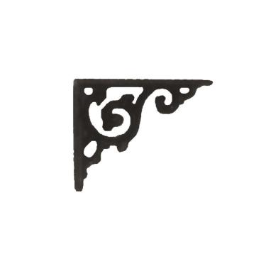 Imagem de Cantoneira Mão Francesa Nº04 Ferro Fundido em Hera 20x20cm