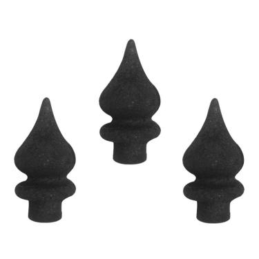 Imagem de Kit 3 Ponteiras Ponta de Lança Ferro N31 Grade Portão 12cm