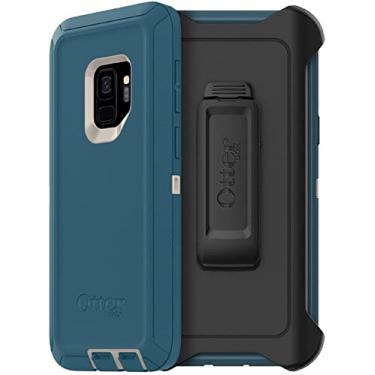 Imagem de OtterBox Capa da série Defender para Galaxy S9 (somente) - Clipe de coldre incluído - Embalagem não varejo - Big Sur (bege pálido/corsair)