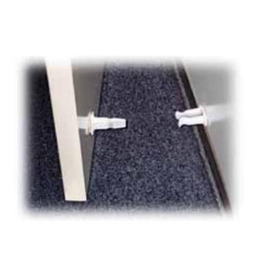 Imagem de Trava Porta Prático Seguro Adesivo Fixador Mantém Porta Aberta Cobrirel (Branco)