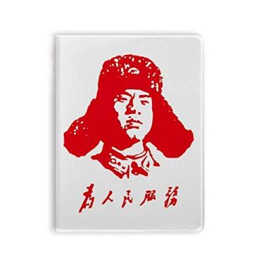 Imagem de Diário de capa macia para notebook Lei Feng Serve People Red China