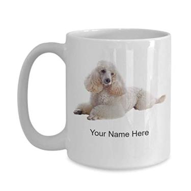 Imagem de Caneca de poodle personalizada - Caneca de café para amantes de cães ideia - Copo de poodle personalizado - Caneca de poodle personalizada - Caneca de café de 425 g