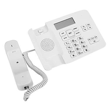 Imagem de Telefone Ofiice – Telefone duplo FSK/DTMF suporta função de rediscagem flash – Tela LCD de telefone