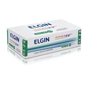 Imagem de Pilha Elgin 12v A23 Controle Portão Alarme Caixa 50 Pilhas