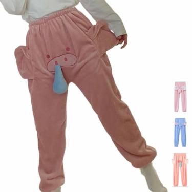 Imagem de Elephant Pajamas Men, Elephant Pajama Pants, Elephant Pants With Trunk, Elephant Trunk Pajama Pants Men (Pig Pig,XL)