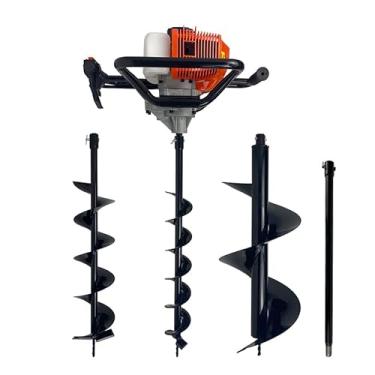 Imagem de Perfurador de Solo a Gasolina 52cc 2,5HP com Brocas 80x10cm + 80x15cm + 80x30cm + Extensor 60cm FAK520PS Carbon Fak
