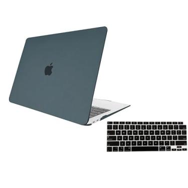 Imagem de Kit Capa Case Para Macbook Air 13 Polegadas A2337 A1932 A2179 + Película de Teclado CHIP M1 Fabricação 2018 a 2021 (Cinza Fosco)