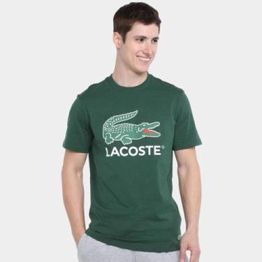 Imagem de Camiseta Lacoste Crocodilo Masculino, Verde, M