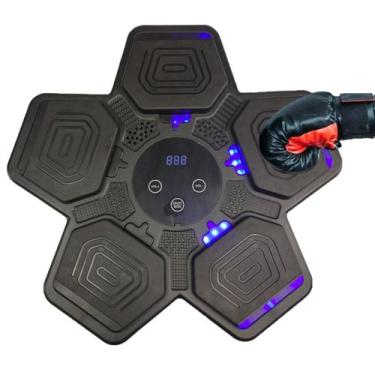 Imagem de Maquina Boxe Bater Soco Pancada Interativo Alivia Estresse 5 Modos Som