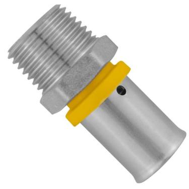Imagem de Conexão Fixa Macho 16MM X 1/2 P/ Gás - Astra