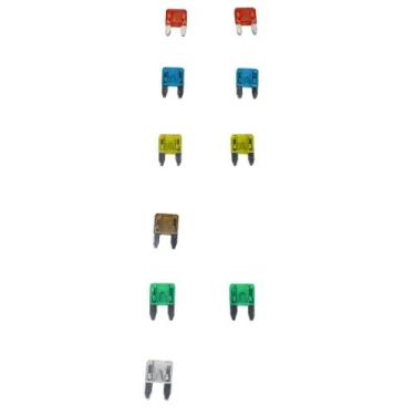 Imagem de Kit Fusível Lâmina Mini 7,5A a 30A 10 Unidades - DNI317000