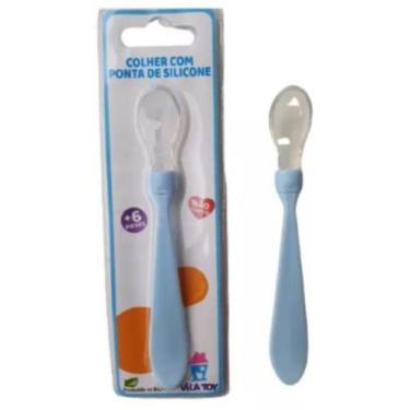 Imagem de Colher Macia Com Ponta De Silicone Sem Bpa Papinha Bebe - Vila Toy, Az