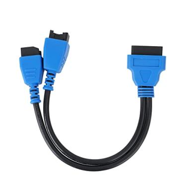 Imagem de ECAROBUST Adaptador de cabo OBD2 Chrysler 12+8 para scanners Autel: Compatível com Autel DS808 Maxisys MS905/906/908 PRO Elite para veículos Chrysler com conector de diagnóstico de 12 + 8 pinos