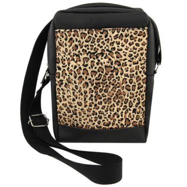 Imagem de Bolsa Transversal De Ombro Shoulder Bag Tiracolo Animal Print Vaca Vaq