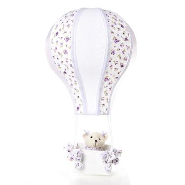 Imagem de Meio Balão Ursa Lilás Quarto Bebê Infantil Menina - Potinho de Mel
