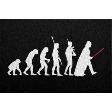 Imagem de Tapete Capacho Evolução Star Wars 60x40 cm - preto. - Zap Tapetes