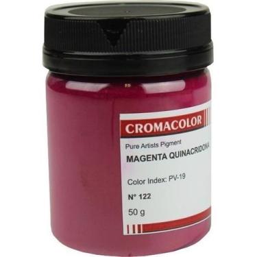 Imagem de Pigmento Artístico Magenta Quinacridona Orgânico 122 50g - Cromacolor