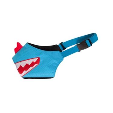 Imagem de Generic Focinheira para cachorro, focinheira antilatidos, acessórios de nylon à prova d'água, focinheira ajustável para filhotes de desenho animado, para