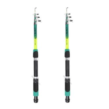 Imagem de Kit 2 Varas Para Molinete Telescópica Com Passador C.W (1,70m) 12-20lb