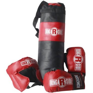 Imagem de Ringside Conjunto de presente de boxe infantil (2 a 5 anos), preto, 43 cm de comprimento x 12,7 cm de diâmetro