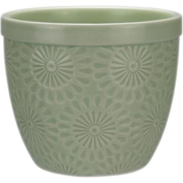 Imagem de VASO PLANTA CACHEPÔ HOME&CO CERÂMICA 9X10X10CM VERDE DECORATIVO